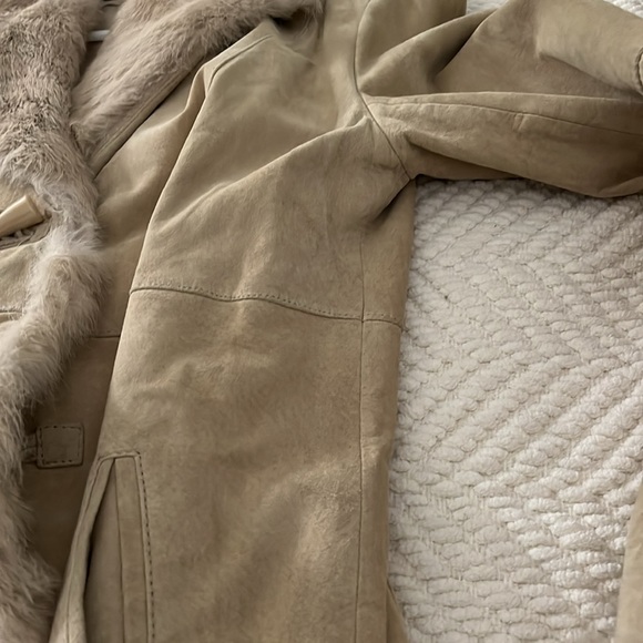 Vintage Adler collection faux fur cuero/suede long coat medium - Picture 12 of 14